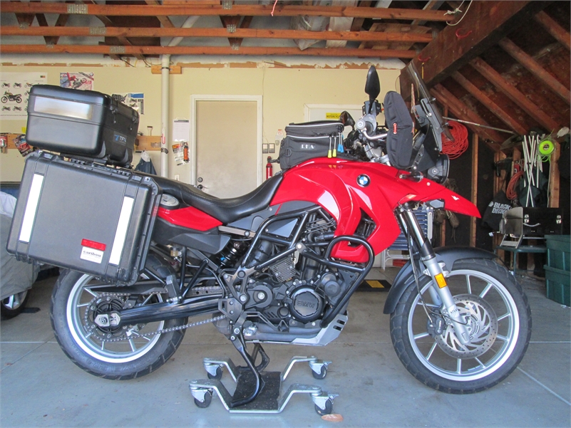 2009 BMW F650GS Twin (800cc) Flame Red, Standard Suspension Height